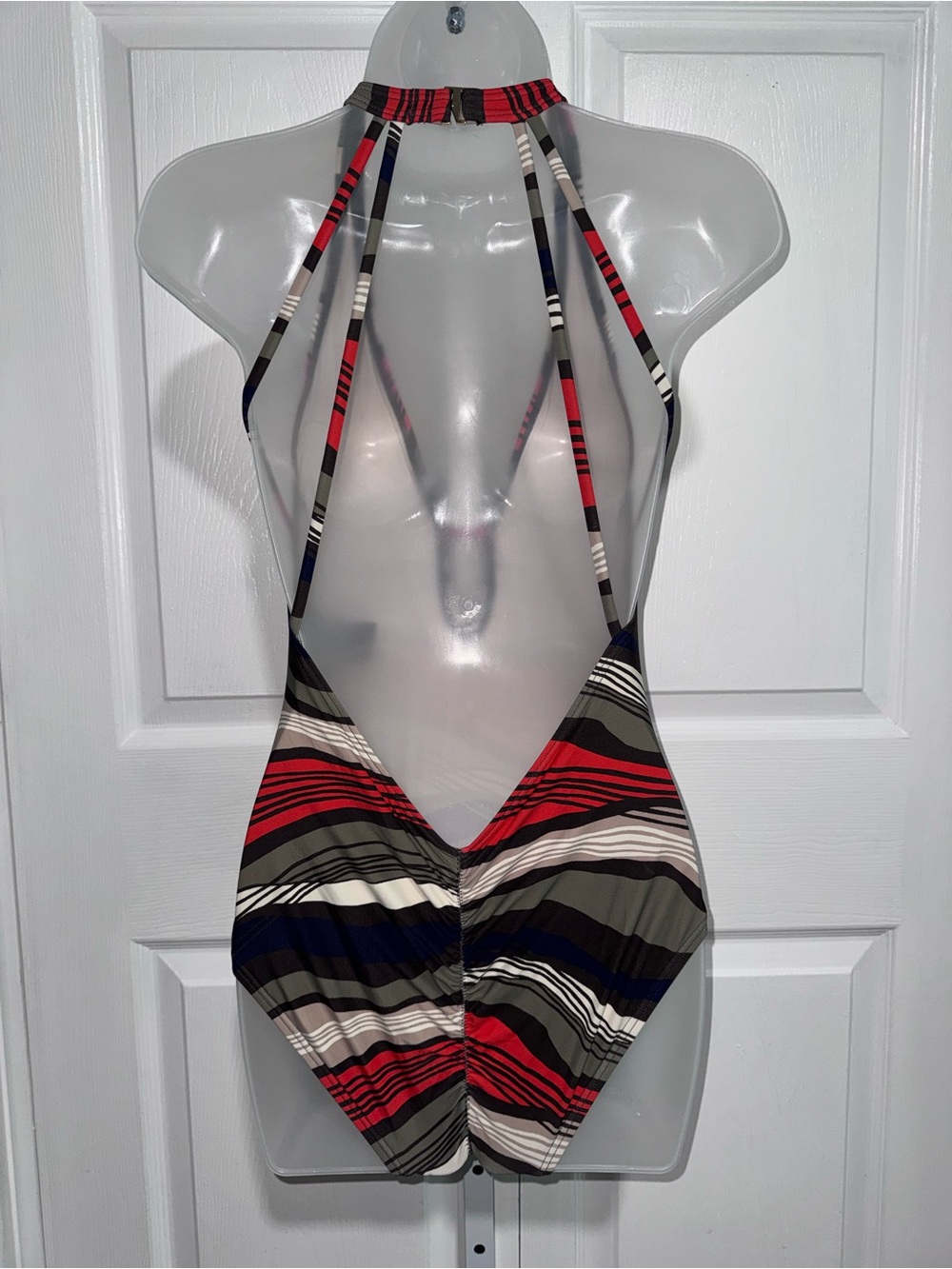 Vince Camuto Plunging V-Neck One-Piece Swimsuit - Picture 8 of 10